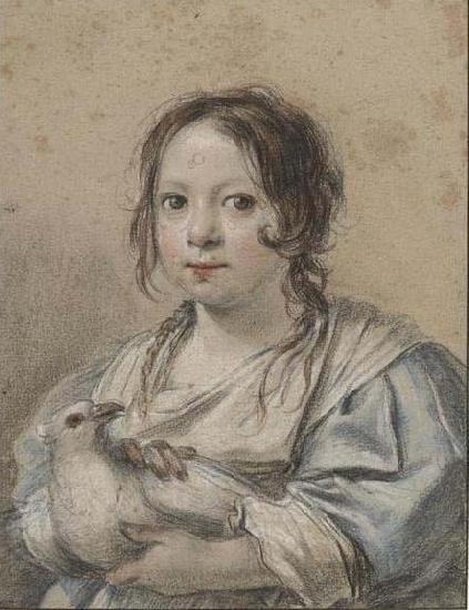 Simon Vouet Portrait of Angelique Vouet